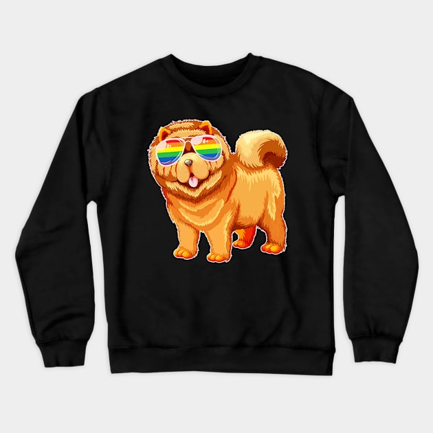 ChowChow LGBTQ Crewneck Sweatshirt by MonkeysMind